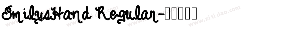 EmilysHand Regular字体转换